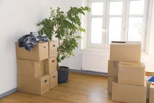 Wide selection of moving trucks available for storage in Barnes